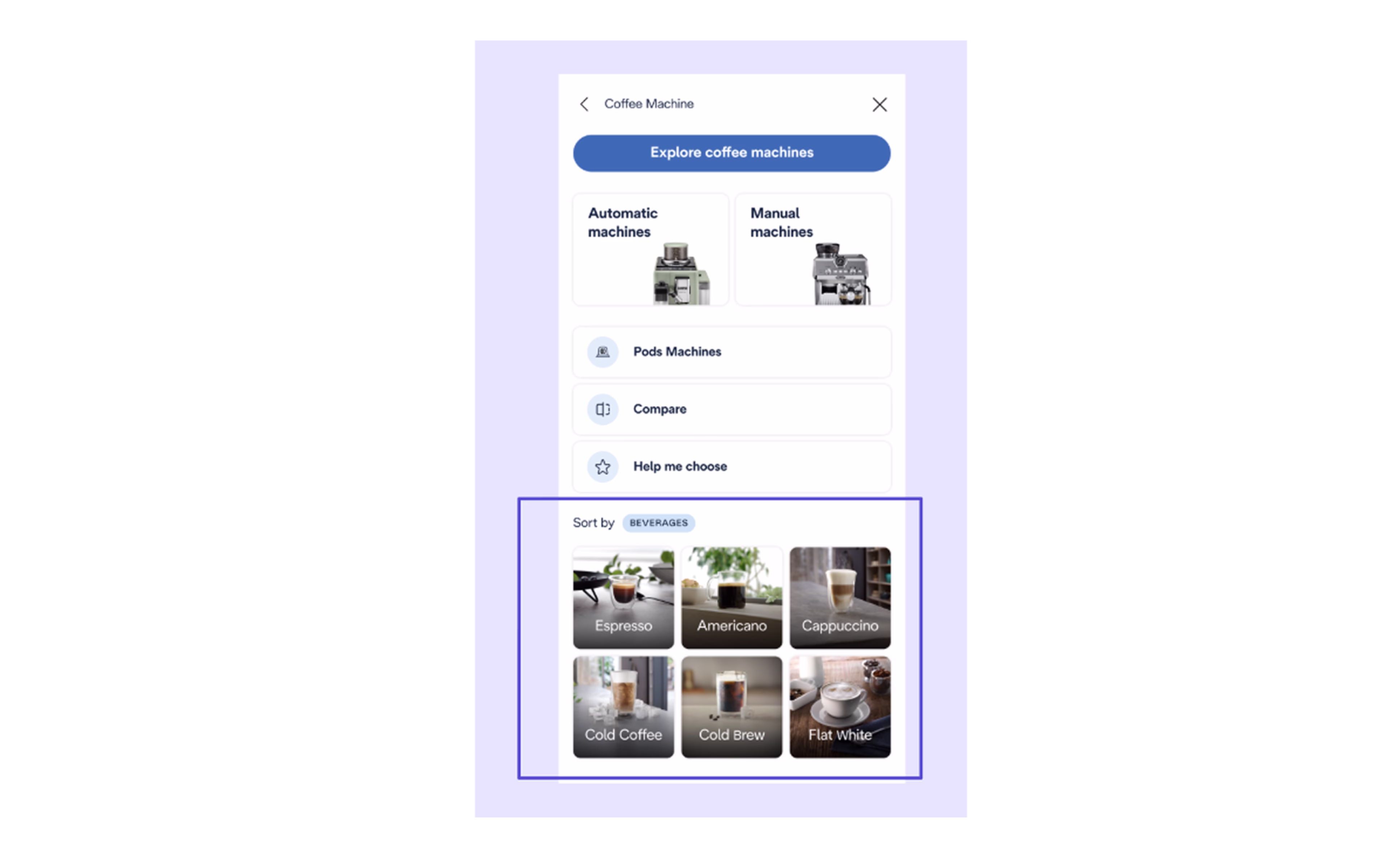 [Asset] Customer story - De Longhi menu